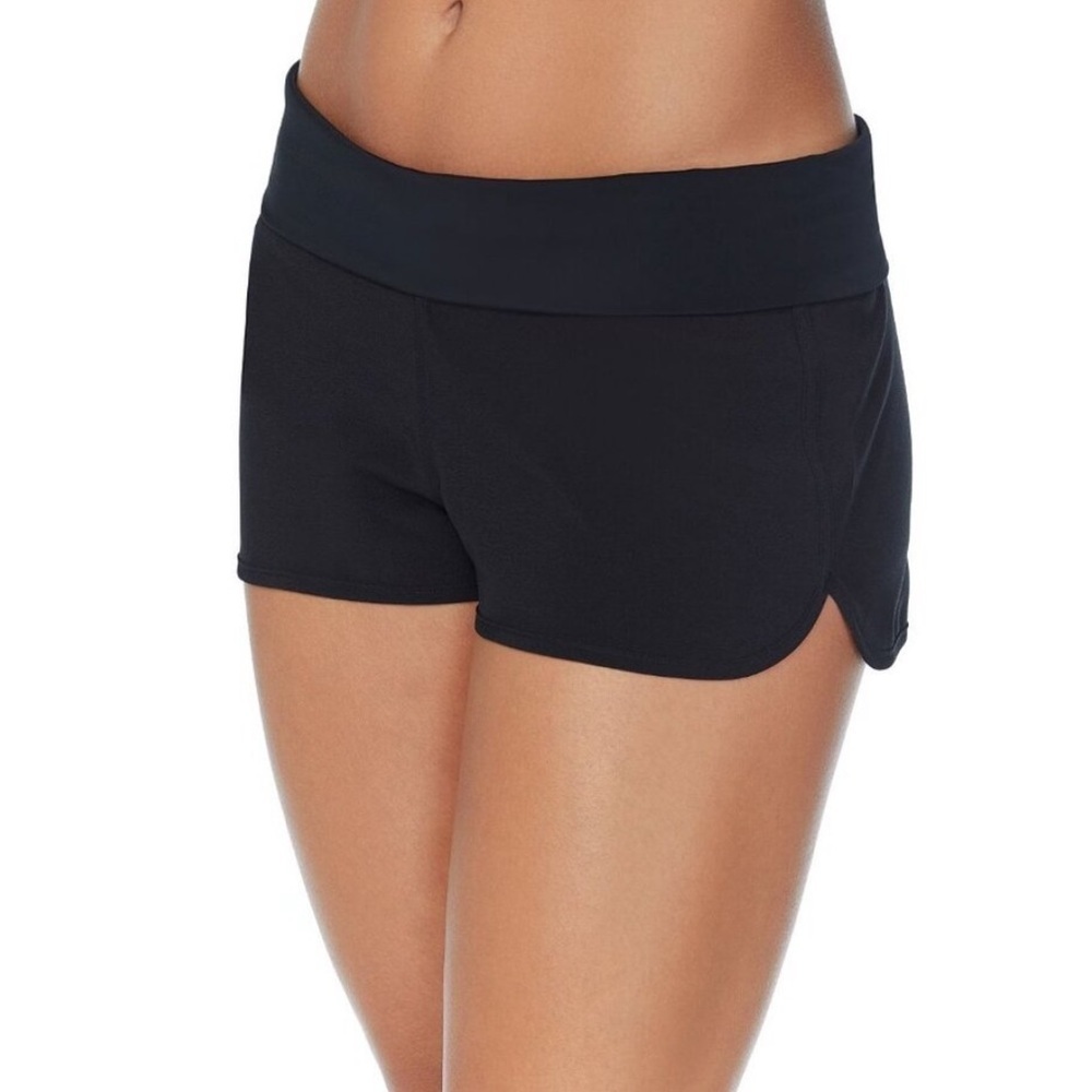 Raisins Womens 2" Aloha Dolphin-Hem Board Athletic Shorts Black swimming… - Picture 8 of 9
